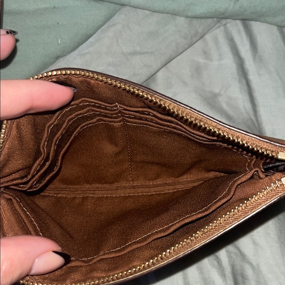 Coach Brown Leather Wallet/ Clutch - Picture 5 of 7